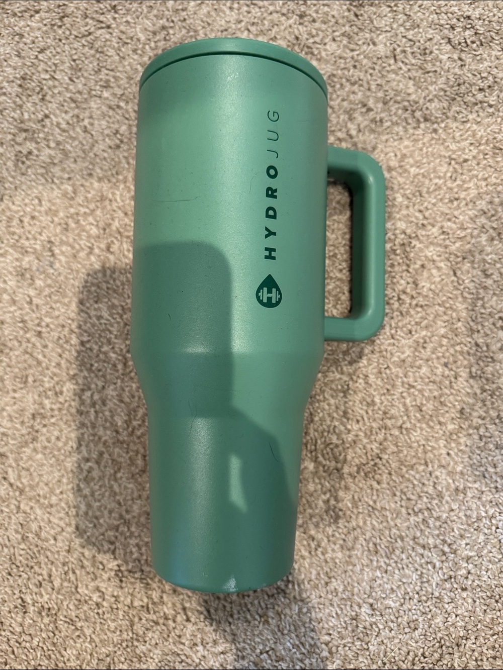 HydroJug Matte Teal Green Insulated 40oz. Travel Tumbler with Handle